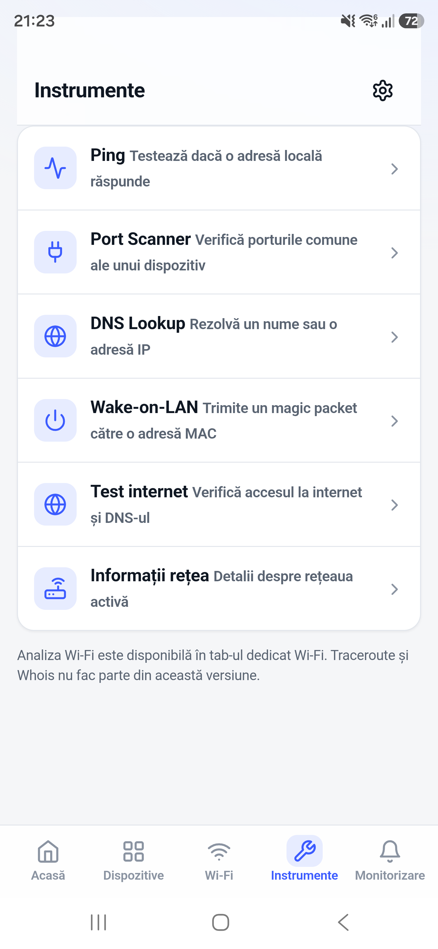 Il tuo toolkit di rete. Una sola app. screen in Network Toolkit for Android